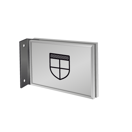 Fahnenschild | System Karlsruhe | DIN A5 quer