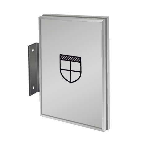 Fahnenschild | System Karlsruhe | DIN A3 hoch