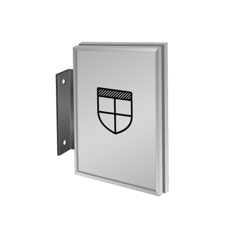 Fahnenschild | System Karlsruhe | DIN A4 hoch